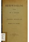 Briefwisseling tusschen A. Kuyper en Charles Boissevain - pagina 1