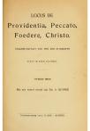 Dictaten dogmatiek. Locus de Providentia, Peccato, Foedere, Christo - pagina 1017
