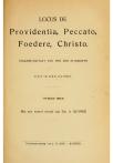 Dictaten dogmatiek. Locus de Providentia, Peccato, Foedere, Christo - pagina 1