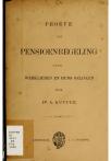 Proeve van pensioenregeling voor werklieden en huns gelijken - pagina 1