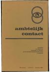 REGISTERS AMBTELIJK CONTACT 1962 - 1986 (jaargang 1 - 25)