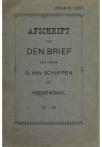 Afschrift van den vrouw G. van Schuppen uit Veenendaal - pagina 1