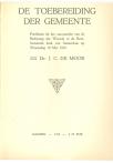 De Toebereiding der Gemeente - pagina 1
