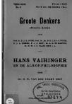 Hans Vaihinger en de als-of-philosophie - pagina 1