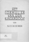 Het formulier van den kinderdoop - pagina 1