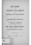 Het recht en de vrijheid der kerken in zake de opleiding tot den dienst des Woords - pagina 2