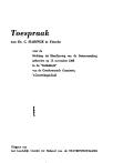 Toespraak van Ds. C. Harinck te Utrecht voor de Stichting tot Handhaving van de Statenvertaling gehouden op 12 november 1968 in de "Bethelkerk" van de Gereformeerde Gemeente, 's-Gravenhage-Zuid - pagina 1