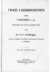 Twee leerredenen over 1 Timotheüs 1:15, gehouden op 23 en 30 januari 1848 - pagina 1