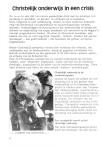 Christelijk onderwijs in een crisis