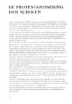 DE PROTESTANTISERING DER SCHOLEN