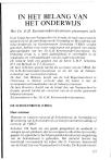 IN HET BELANG VAN HET ONDERWIJS