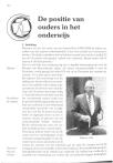 De positie van ouders in het onderwijs