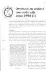 Overheid en vrijheid van onderwijs anno 1998 (1)
