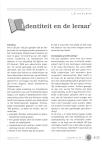 Identiteit en de leraar1
