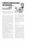 VERPLEEGSTER WORDEN......... HOE WAAROM?