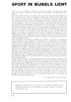 SPORT IN BIBELS LICHT