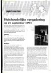Huishoudelijke vergadering op 27 september 1994