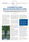 Algemene Politieke Beschouwingen Eerste Kamer