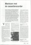 Meelezen met de cassetterecorder