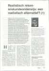Realistisch rekenwiskundeonderwijs: een realistisch alternatief? (1)
