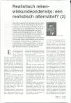 Realistisch rekenwiskundeonderwijs:  een  realistisch alternatief? (2)