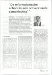"De reformatorische  school in een ontkerstende samenleving” *