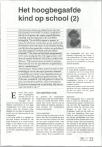 Het hoogbegaafde kind op school (2)