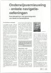 Onderwijsvernieuwing - enkele navigatieoefeningen