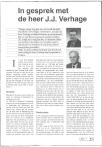 In gesprek met de heer J.J. Verhage