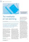 Tot meditatie en tot stichting