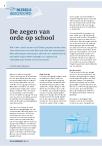 De zegen van orde op school
