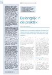 Belangrijk in de praktijk
