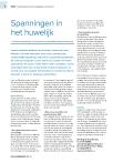 Spanningen in het huwelijk