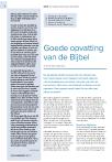 Goede opvatting van de Bijbel