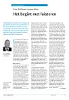 Het begint met luisteren