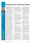 Nog een keer: literatuur lezen?