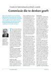 Commissie die te denken geeft
