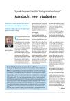 Aandacht voor studenten