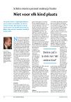 Niet voor elk kind plaats