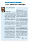 Onze verantwoordelijkheid