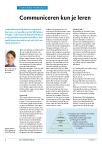 Communiceren kun je leren