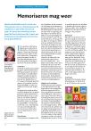 Memoriseren mag weer