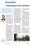 Pioniersgeest moet ontwaken