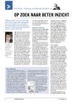 OP ZOEK NAAR BETER INZICHT