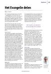 Het Evangelie delen