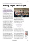 Vorming, volgen, vrucht dragen