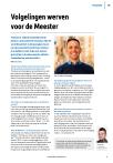Volgelingen werven voor de Meester