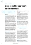 Links of rechts: waar hoort de christen thuis?