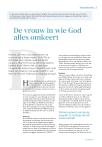 De vrouw in wie God alles omkeert