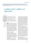 Leiden met vallen en opstaan